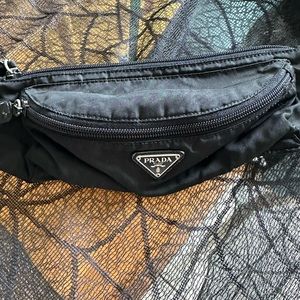 Vintage black Prada nylon Fanny pack